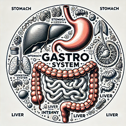 Gastrointestinal system : 13 Topics and 4 Quiz